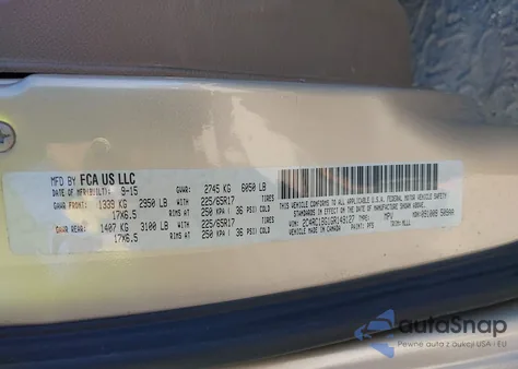 2016 Chrysler Town & Country Touring из США, поврежденный, VIN 2C4RC1BG1GR149127